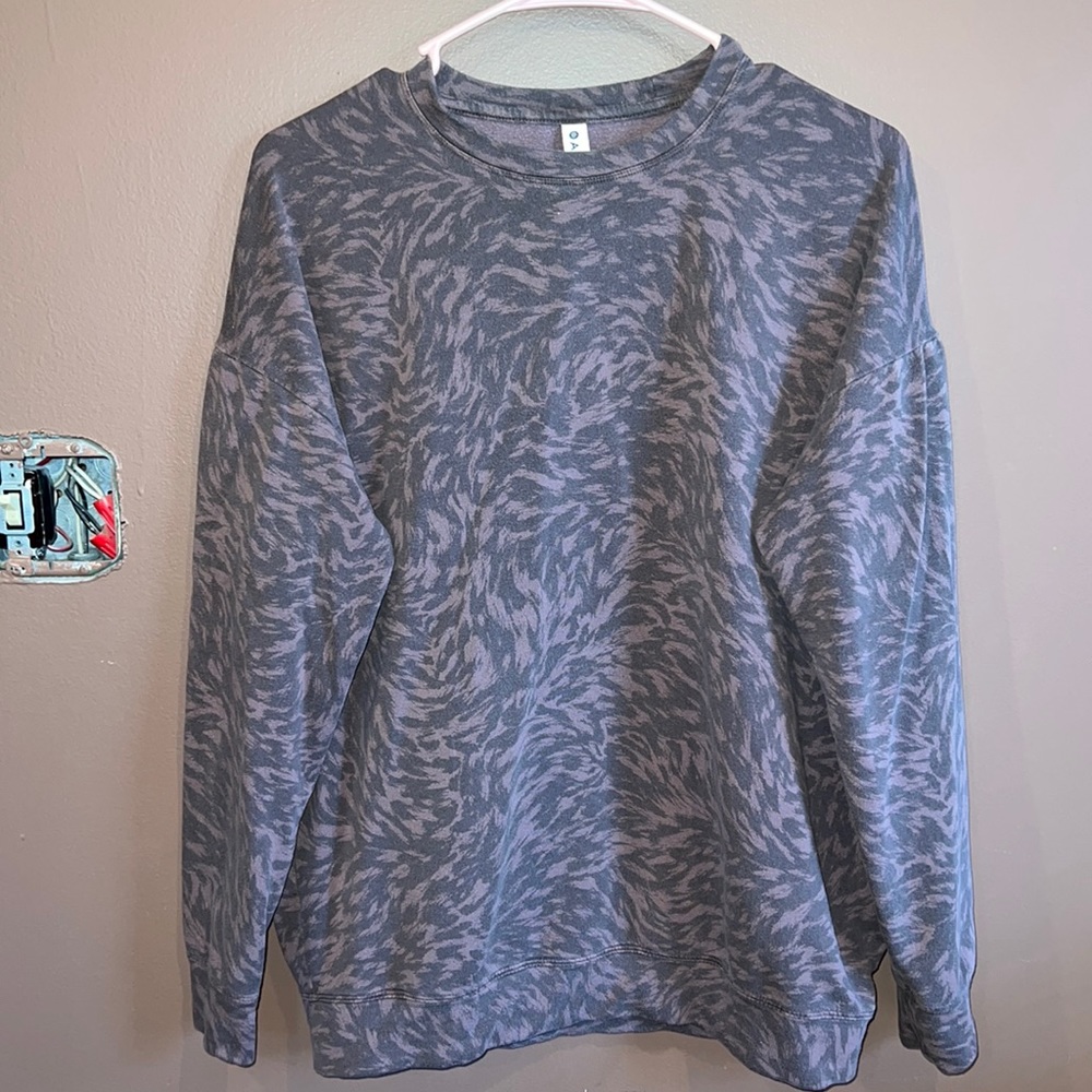 Athleta Studio to Street Printed Pullover Sweatshirt